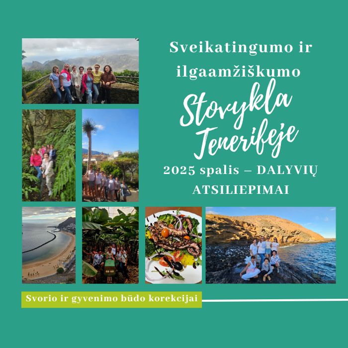 Sveikatingumo ir ilgaamžiškumo stovykla Tenerifėje 2025 spalis – DALYVIŲ ATSILIEPIMAI